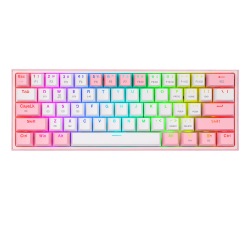 Teclado Redragon K616 Fizz Pro White/Pink SP